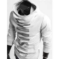 Hoodie Pull Sweat a col montant Homme Fa...